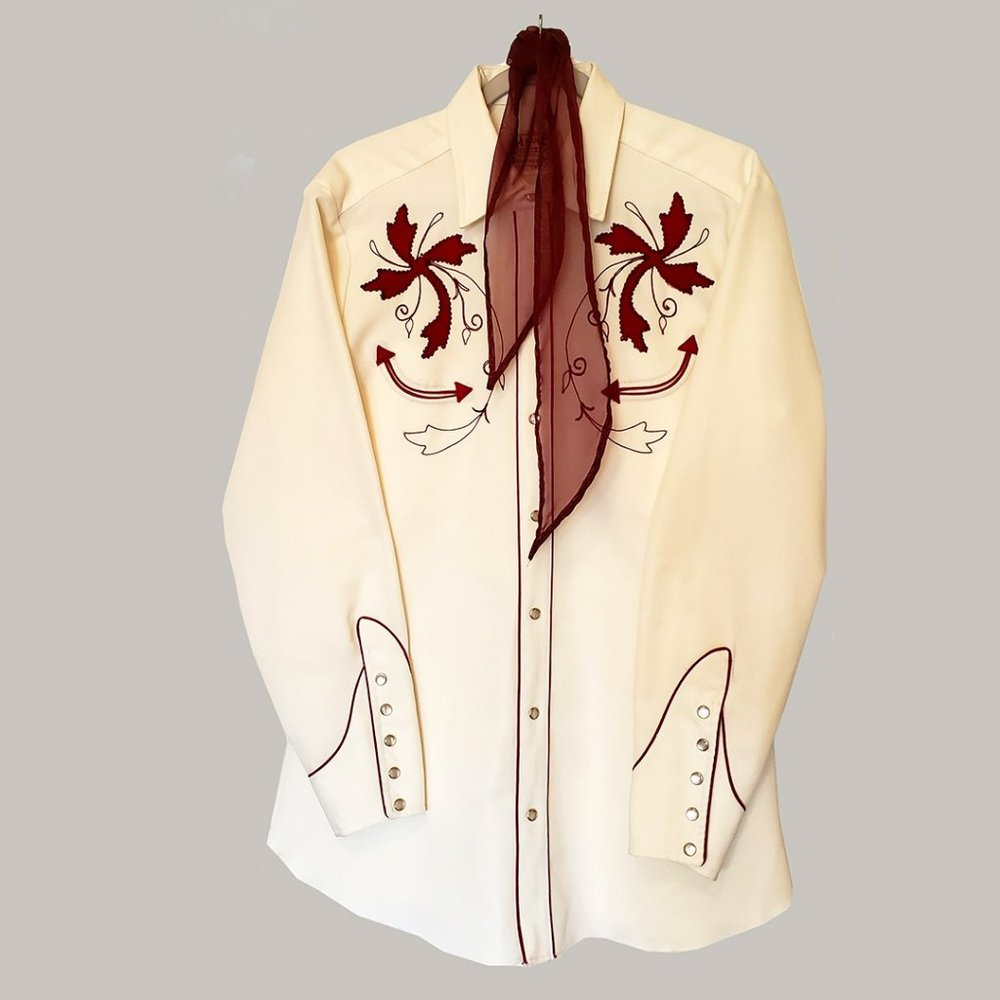 H BAR C vintage unisex western wear featuring classic embroidery